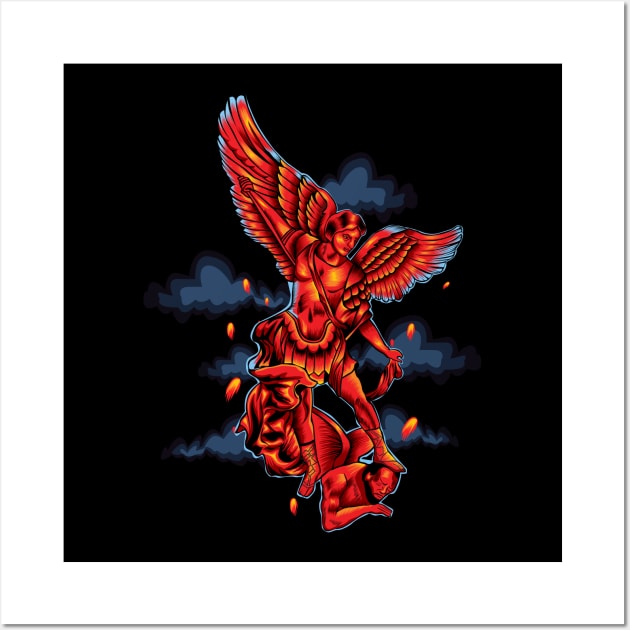 Archangel of Heaven Wall Art by Marciano Graphic